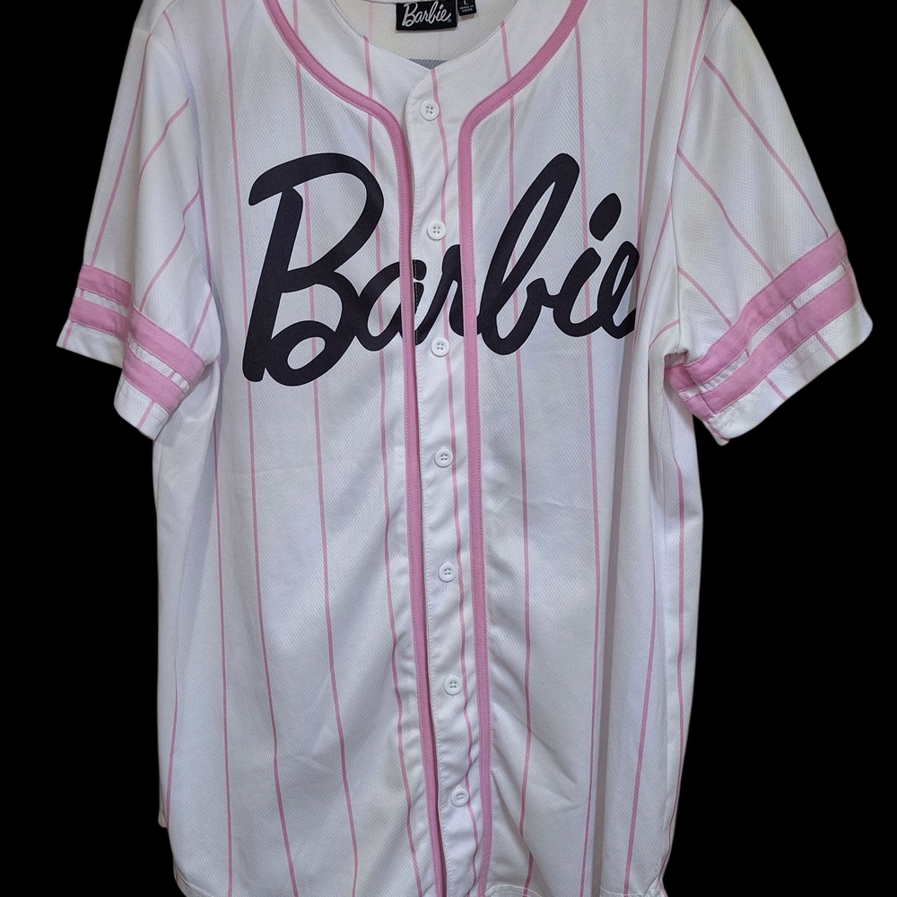 Barbie Baseball Jersey - White and Pink